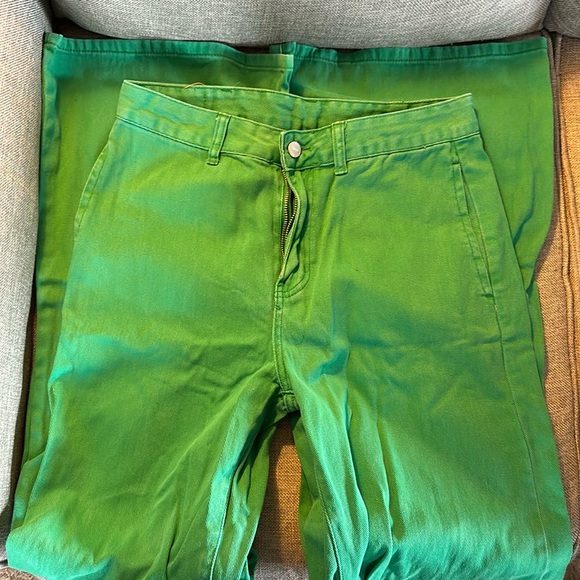 SHEIN W31 Flare Green Jeans. - Picture 5 of 6